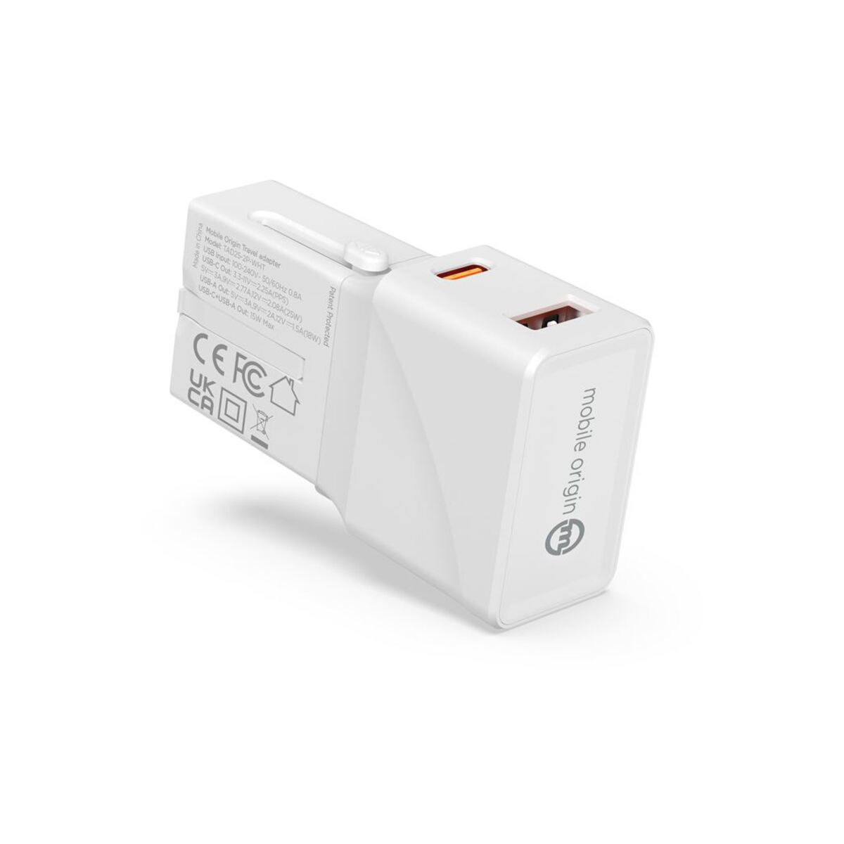 25W Cestovní adaptér Mobile Origin Travel Adapter - bílý - istyle.work