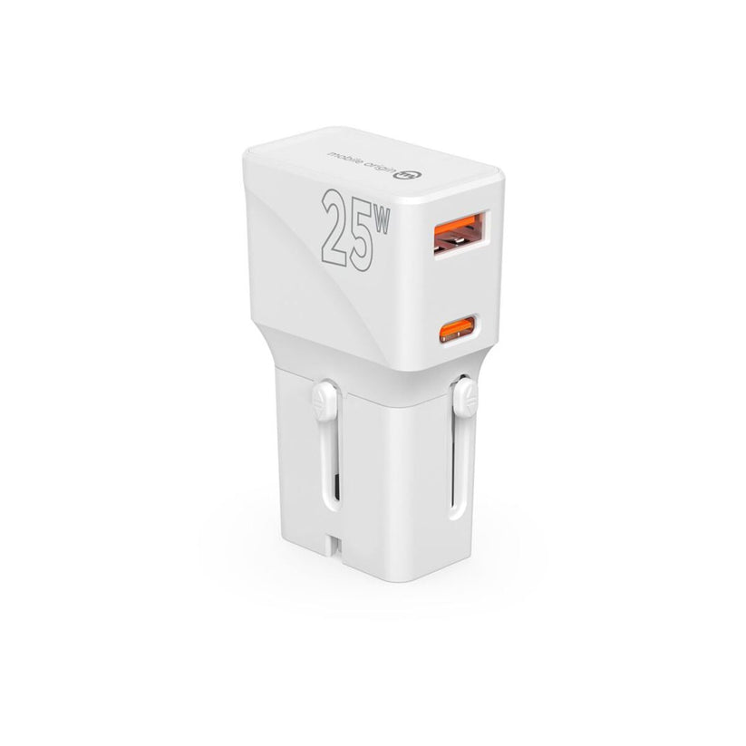 25W Cestovní adaptér Mobile Origin Travel Adapter - bílý - istyle.work