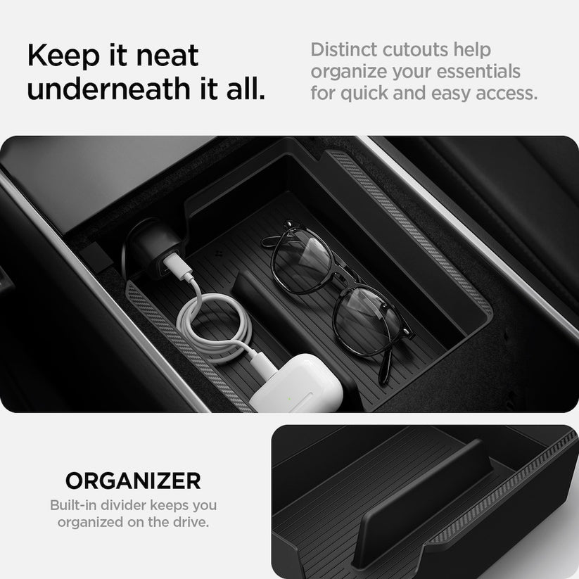Organizér do loketní opěrky Spigen Tesla Armrest Console Organizer - černý - istyle.work