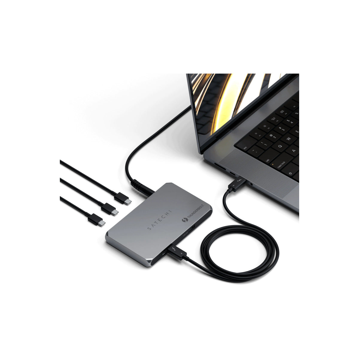 Hub Satechi Thunderbolt 4 Slim Pro - stříbrný - istyle.work