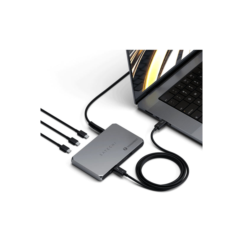 Hub Satechi Thunderbolt 4 Slim Pro - stříbrný - istyle.work