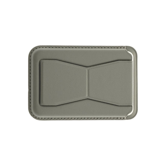 Kožená MagSafe peněženka Dviced s podstavcem – šedá - istyle.work