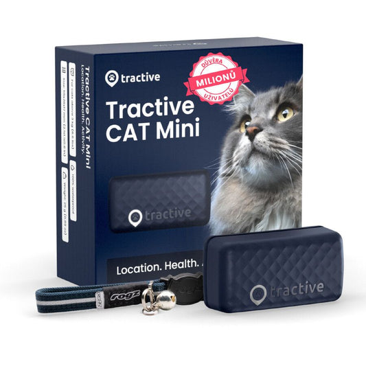 GPS lokátor pro kočky Tractive GPS CAT Mini - tmavě modrý