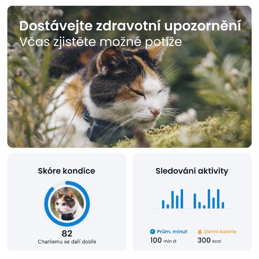 GPS lokátor pro kočky Tractive GPS CAT Mini - tmavě modrý