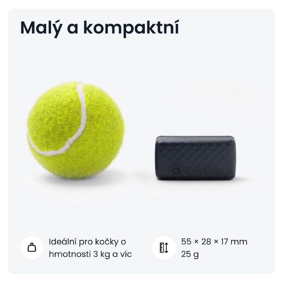 GPS lokátor pro kočky Tractive GPS CAT Mini - tmavě modrý