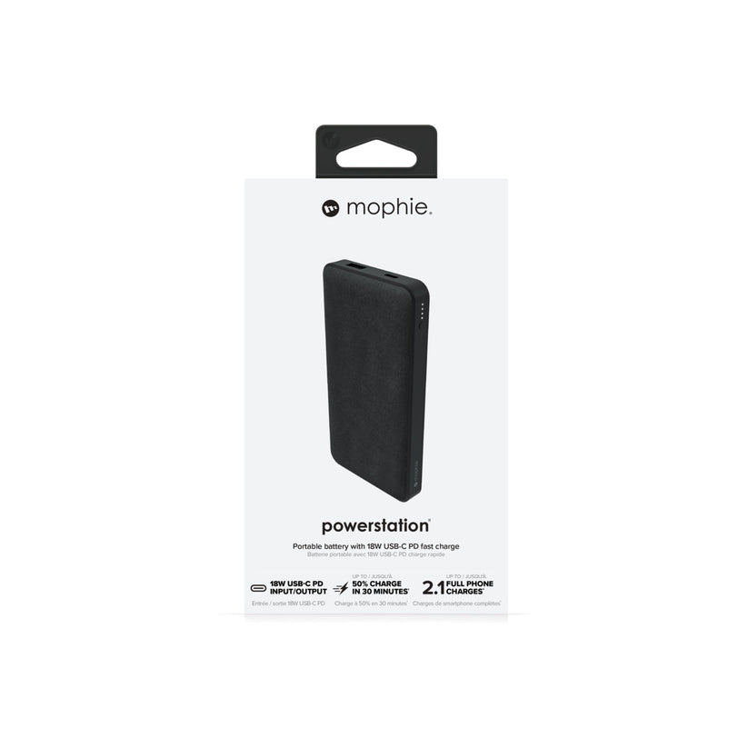 Powerbanka Mophie Powerstation PD s kapacitou 10 000 mAh – černá - istyle.work