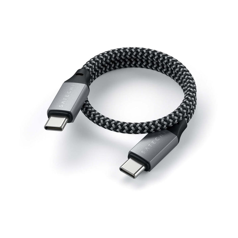 25cm kabel USB-C na USB-C Satechi - vesmírně šedý - istyle.work