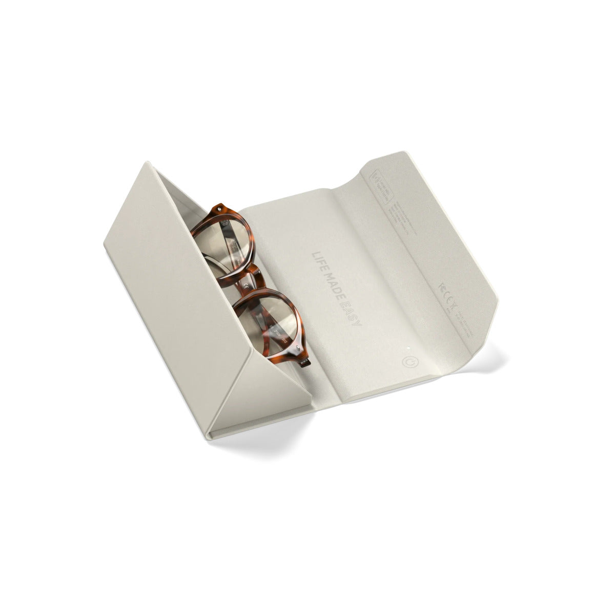 Pouzdro na brýle Satechi FindAll™ z veganské kůže - světlé