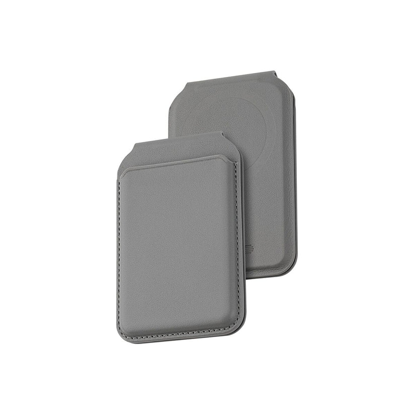 Skládací kožená MagSafe peněženka Dviced – šedá - istyle.work