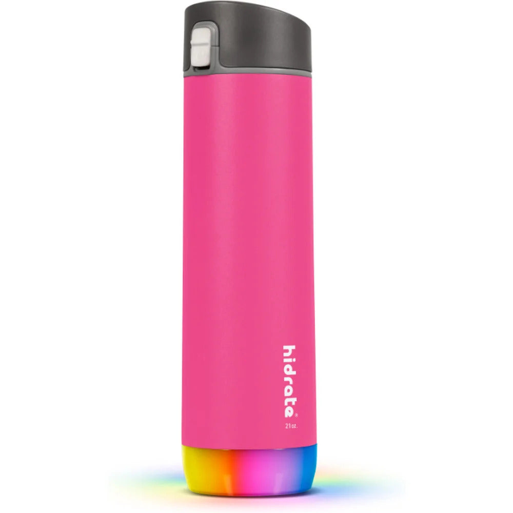Inteligentní nerezová láhev HidrateSpark Steel 620 ml - růžová