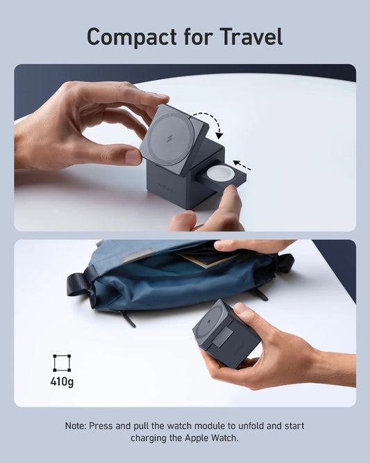 MagSafe bezdrátová nabíječka Anker 3in1 Cube MagGo - istyle.work